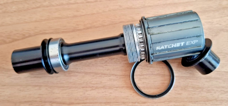 DT Swiss 240 DBCL hub parts (RatchetEXP body, 36T ratchets, axle, bearings, ...)