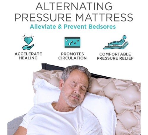 VIVE Wechsel-Luftdruckmatratzenauflage - Original Bettschmerzen Vorbeugung leise - Bild 3 von 9