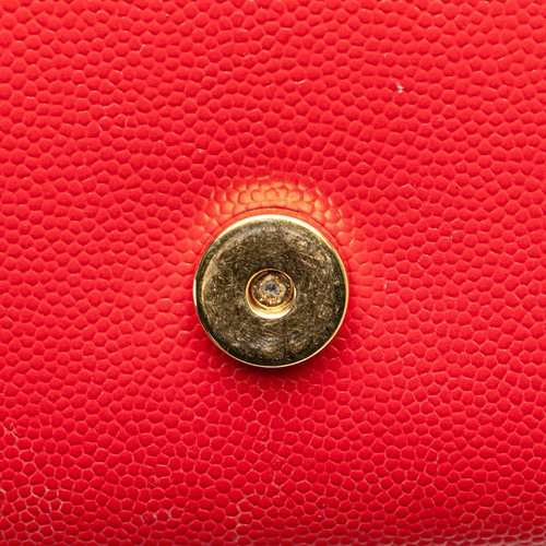 Authenticated Saint Laurent Small Grain de Poudre Kate Crossbody Red - Picture 9 of 10