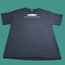 Vintage 'Lets Flip A Coin Heads I Get Tail, Tails I Get Head' Shirt L Y2K Funny