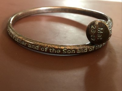 Lunar deer Rustic Nail Wrap Scripture Bracelet Mat 28:19 Free Ship