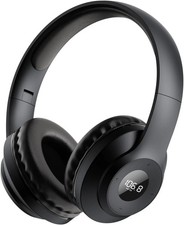 X5 Rechargeable  Portable FM Radio Headphones with Best Reception,Led Display,S