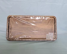YCBH Acacia Wood Tray 12"x6" Multi-Use Kitchen, Desk, or Decorative