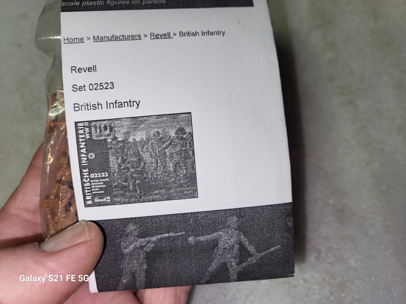 Complete Set Revell WW II British Infantry Soldier Figures 1/72 #02523