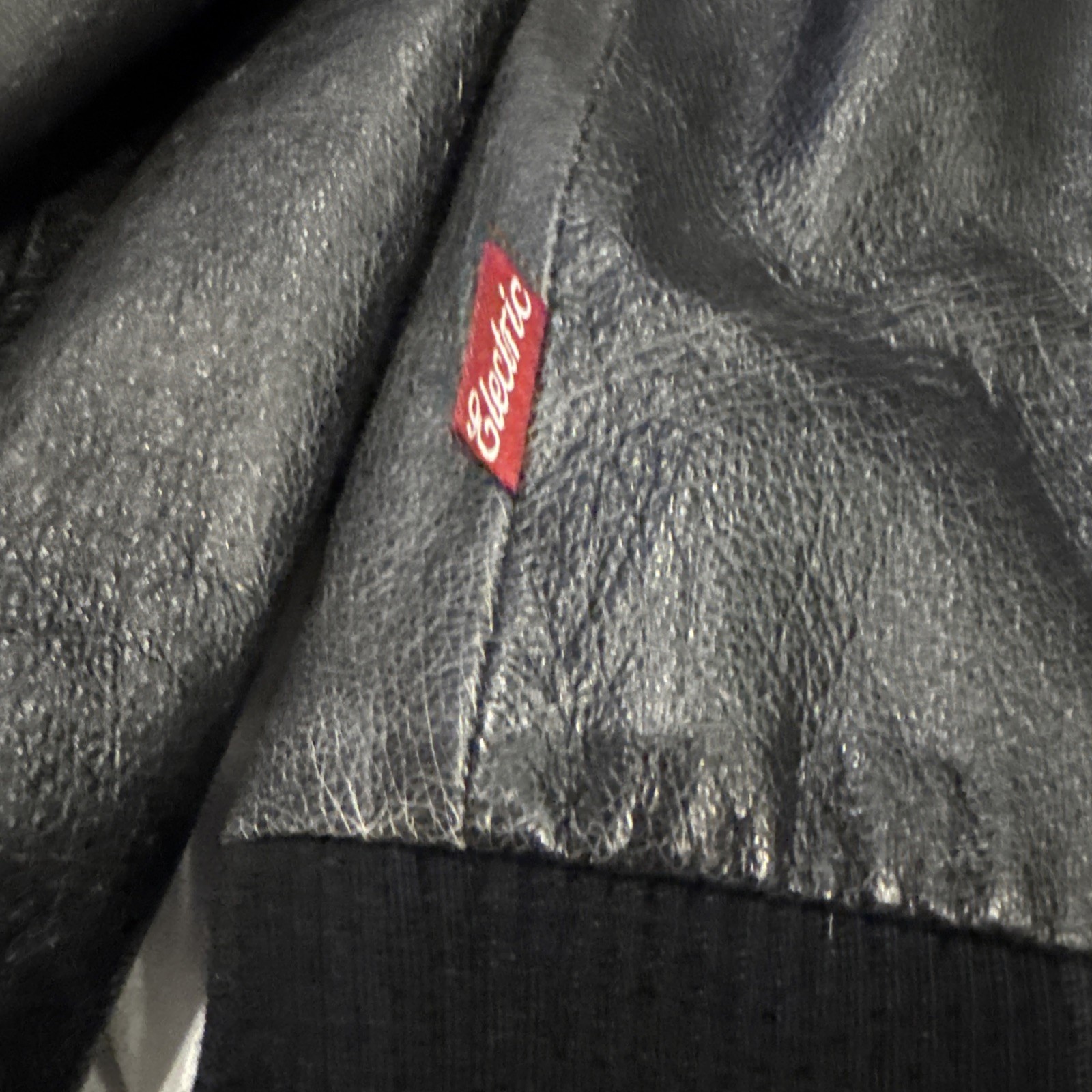 Electric Visual Evolution Leather Jacket Coat Bla… - image 7