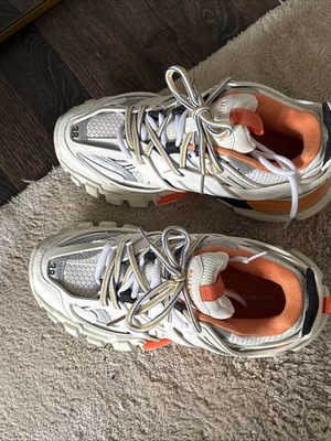 Balenciaga Track Weiß Orange Größe EU 38 UK 5 Damen/Herren Sneaker