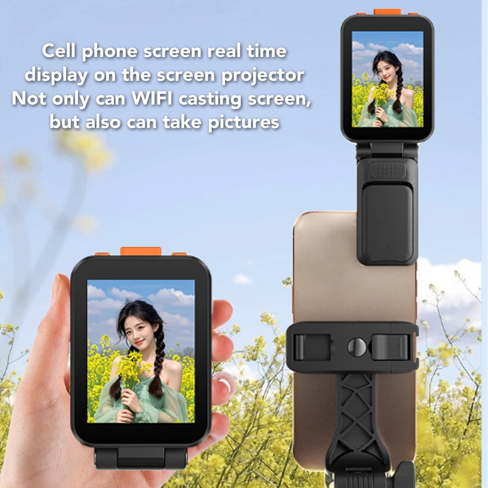 Phone Selfie Screen 2 Inch 1080P HD BT 5.0 Back Camera Phone View Screen Wi Kit - Image 4 of 4