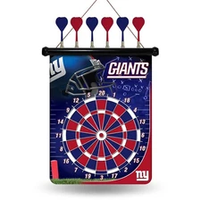 NFL New York Giants Magnetic Team Dart Board By Rico Industries Mancave