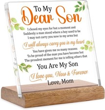 Son Gifts From Mom, Gifts for Son, To My Son Gift from Mom, Birthday Graduation