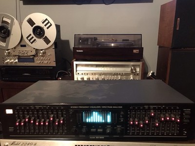 Vintage BSR EQ-3000 Stereo Frequency Equalizer Spectrum Analyzer Hi-Fi Audio