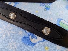 Unbranded 2 3/4 Inch Wide Padded Garment Leather Guitar Strap,Conchos, Very Nice