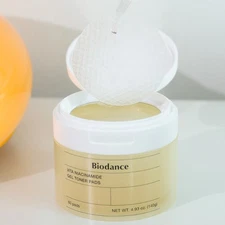 BIODANCE Vita Niacinamide Gel Toner Pads 60pcs Brightening Radiance Pad K-Beauty