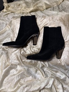 Good American Boots With A Clear Heel Size 13 Sold Out Great Condition Black su