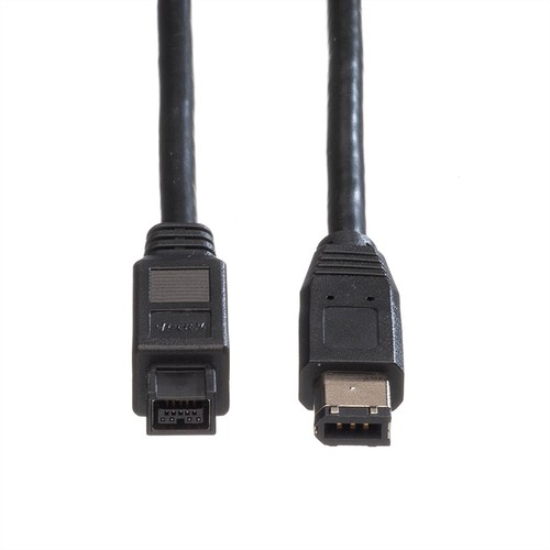 FireWire Kabel IEEE 1394b / IEEE 1394 Kabel, 9/6polig, schwarz, 1,8 m - Bild 2 von 4