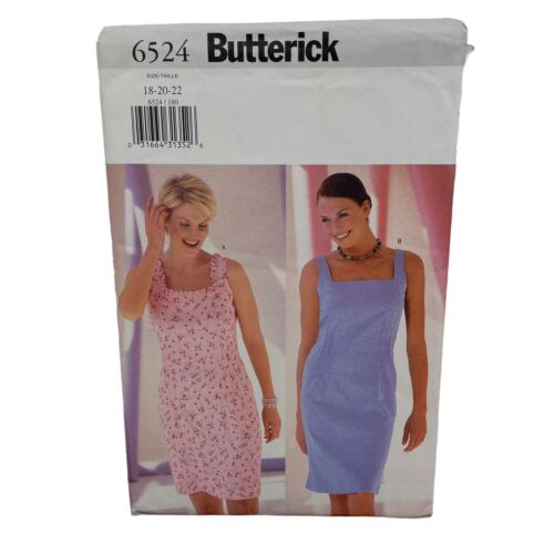 Lot 3 Butterick 6524 6637 6173 Sheath Dress Top Skirt Pants UC Pattern Sz 18-22 - Picture 2 of 10