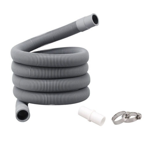 1/2/3M Washing Machine Dishwasher Drain Waste Hose Extension Pipe Sets Universal - Picture 7 of 15