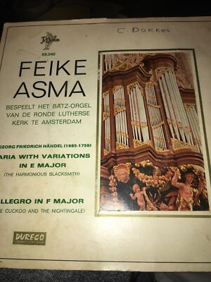 Feike Asma Aria With Variations In E Major -Allegro In F Major. 45rpm.  ( Dutch)