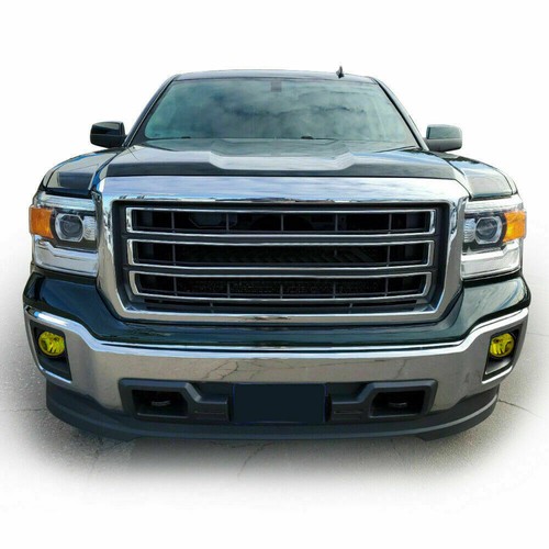 Fit For 2014-15 GMC Sierra 1500 Left & Right Side Yellow Lens Bumper Fog Lights - Picture 11 of 12