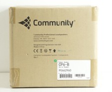 Qty 1 Comminity Cp6-b Pendant Loudspeaker System, Speaker Black J681
