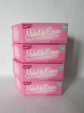 4 x The Original MakeUp Eraser Pink Premium Sample Travel Size 4" x 3" boxed 