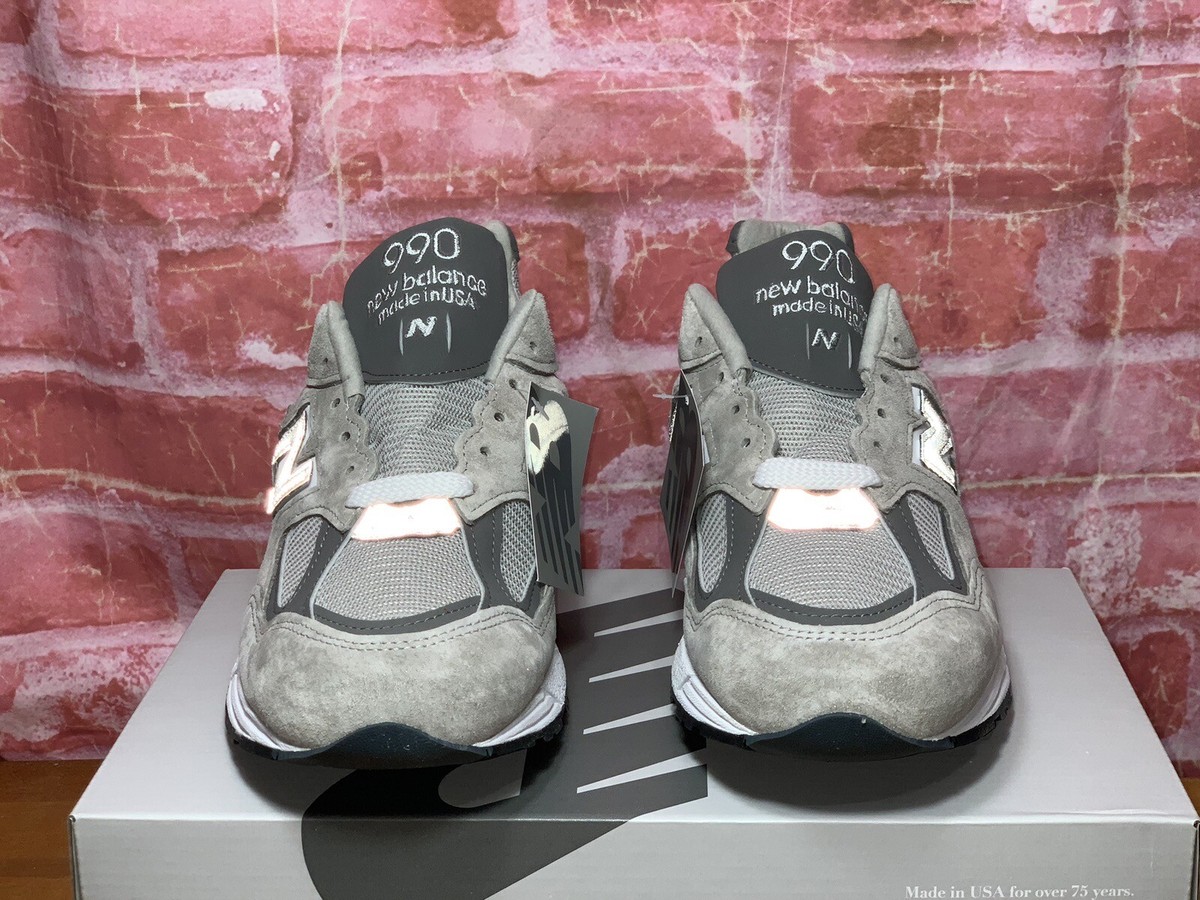 NEW BALANCE 990V2 MADE IN USA GREY WHITE NEW M990GY2 MEN'S SIZE 7 NEW BALANCE 990V2 MADE IN USA GREY WHITE NEW M990GY2 MEN'S SIZE 7