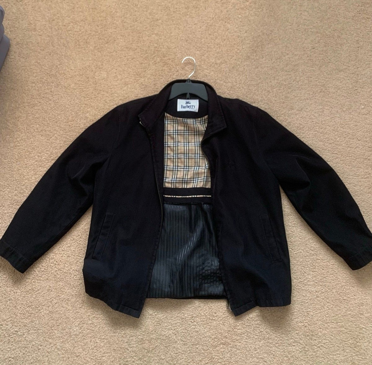 ジャケット・アウター Burberry eco leather jacket nova check s-l1200.jpg