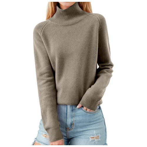 Damen Pullover Langarm Freizeit Rollkragenpullover - Bild 24 von 38