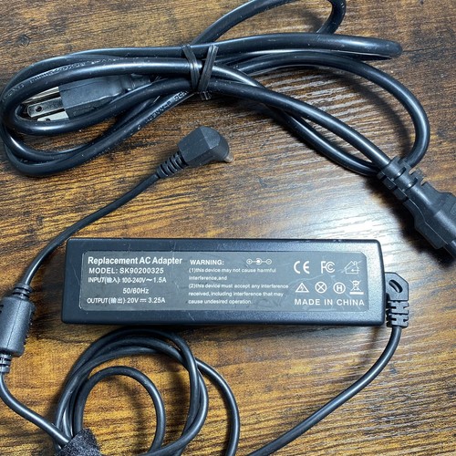 65W 20V 3.25A Adaptador de CA Cargador Para Laptop Lenovo 5.5*2.5mm de alimentación | eBay