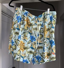TOMMY BAHAMA FLORAL SWIM TRUNKS SWIM SUIT MENS XXL Floral