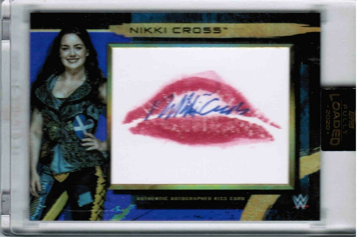 2020 TOPPS WWE FULLY LOADED NIKKI CROSS K-NC AUTOGRAPHED KISS AUTO