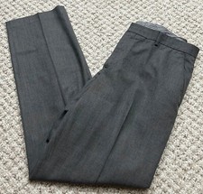Banana Republic Tailored Flat Front Dress Woven Pants Gray 36 X 34