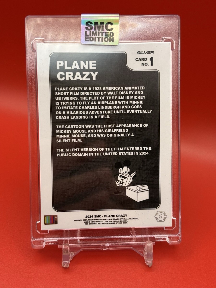 Saturday Morning Cards SMC 2024 Plane Crazy Mickey Mouse Silver
