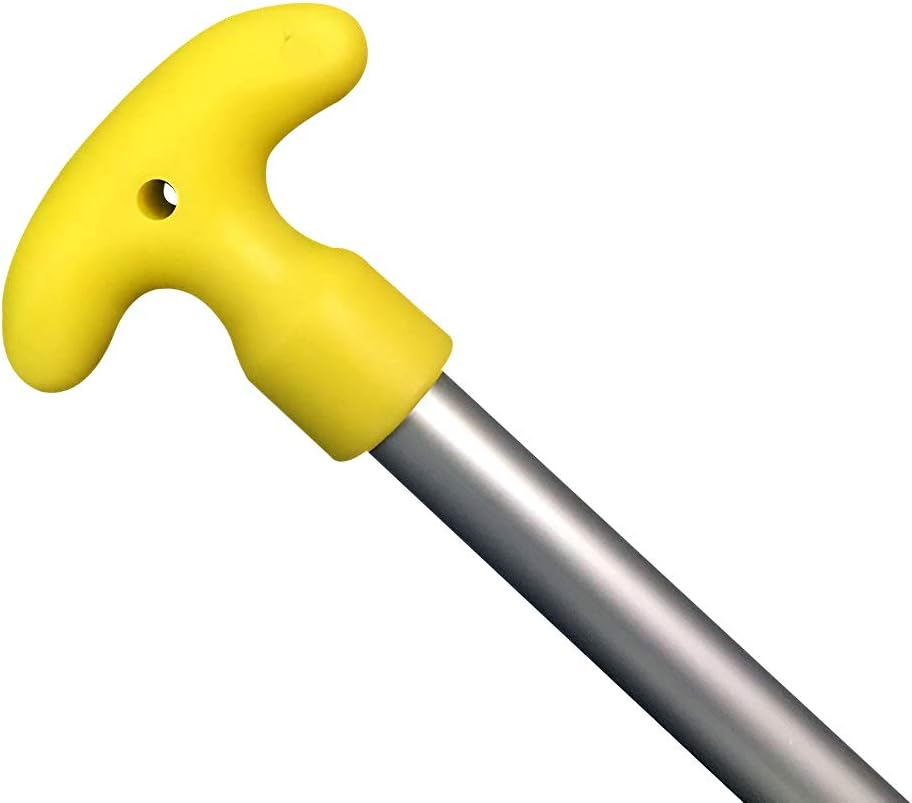 Yellow Plastic Telescopic Kayak Canoe Rafting Jet Ski Tube Marine Boat