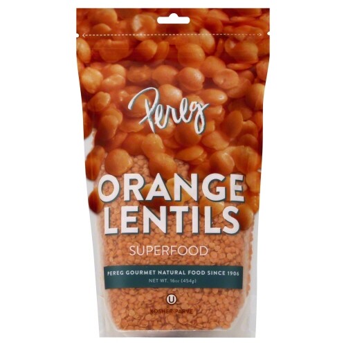 Bolsa De Lentejas De Frijol Naranja 16 Oz (Caja De 6) Por Pereg Gourmet