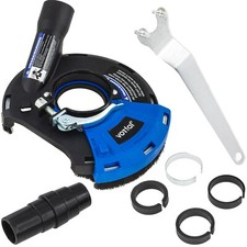 Absaughaube für Winkelschleifer 125 mm mit Bürstenkranz Staubabsaugung Universal