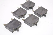 Lot of 5 Airpax Electronics APL1 Circuit Breaker Switches 20 Amps 50V MAX