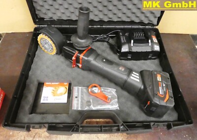 MONTI Bristle Blaster Akku Winkelschleifer, Akku 18V-5,5A Li-Ion, incl. Zubehör