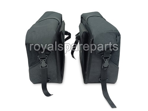 "Soft Pannier Bags With Mounting Rails Black" For Royal Enfield Bear 650 - Imagen 4 de 13