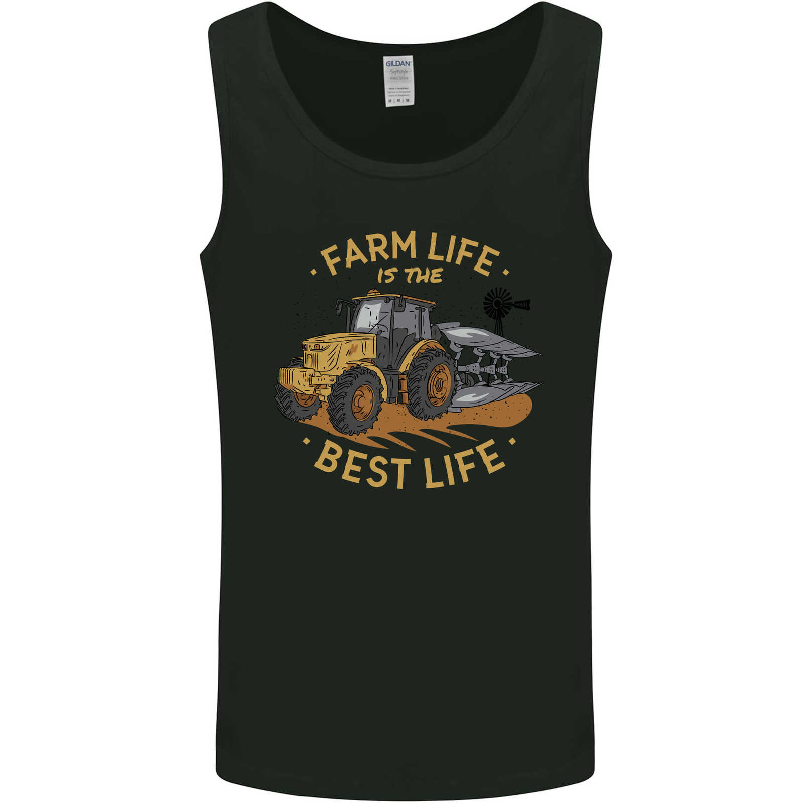 Farming Farm Life is the Best Life Farmer Mens Vest Tank Top