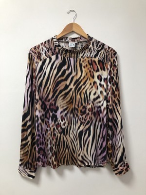Rare EMILY VAN DEN BERGH Multicolor Mix Longsleeve Shirt Retro Luxury Streetwear