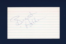 Brent Ashton signed vintage hockey index card