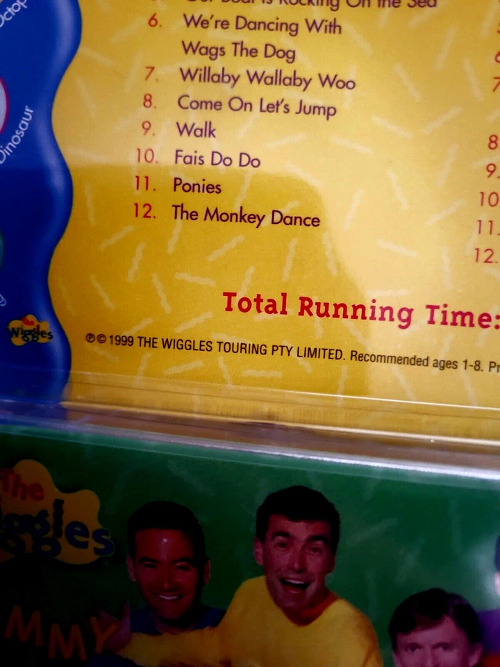 1999 The Wiggles YUMMY YUMMY Audio Cassette Tape TOURING PTY LIMITED 🎵 Rare!🎵 - Image 3 of 4