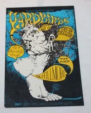 YARDBIRDS JIMMY PAGE / IT'S A BEAUTIFUL DAY FILLMORE 1968 POSTER CARD 7
