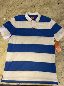 nike striped polo