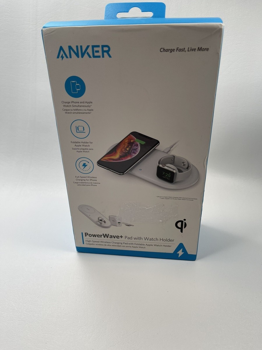 Anker PowerWave+ Qi Wireless Charging Pad with Apple watch Holder