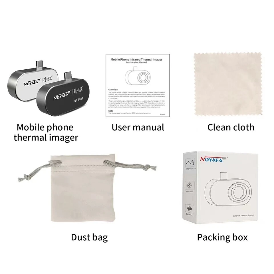 NOYAFA Teléfono Cámara Térmica Mira para Cámara Imagen Digital Infrarrojo Caza Aislamiento AU Foto 3 de 4