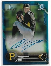 CHAD KUHL 2016 BOWMAN CHROME PROSPECTS BLUE REFRACTOR AUTO #148/150