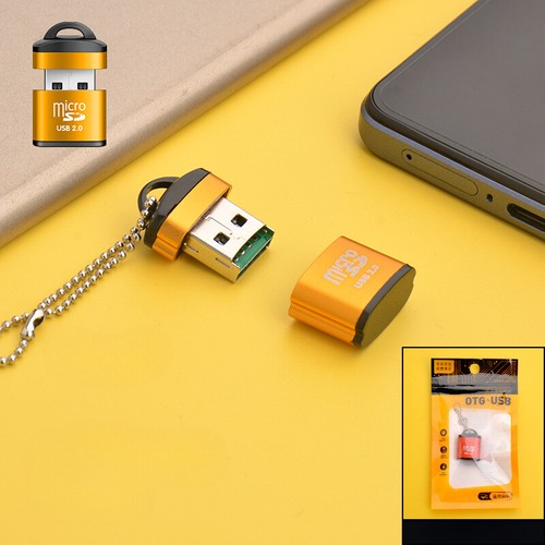 MICRO SD Memory Card Reader Black SDXC TF Mini USB 2.0 Super High Speed Adapter. - Picture 11 of 11
