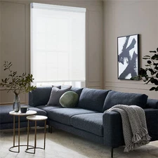 Cellular Honeycomb Window Shades and Blinds Light Filtering, White