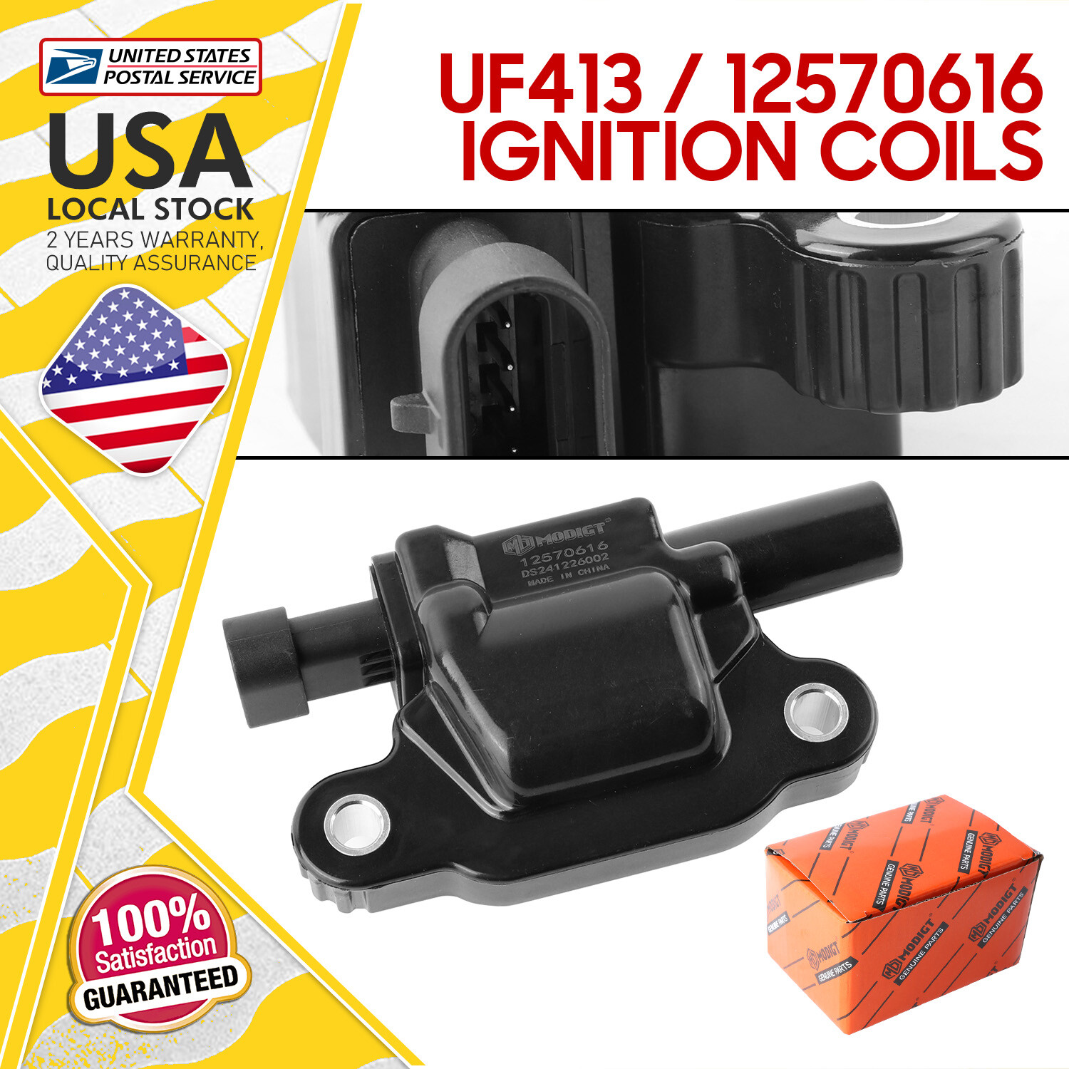 UF413 High Performance Ignition Coil OEM Fit for 2011 GMC Sierra 3500 HD